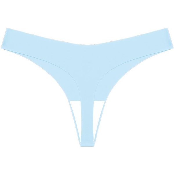 Finetoo Damskie Bezszwowe Stringi Seksowne Stringi Z Niską Talią Majtki Bikini MięKkie I Wygodne L White-image