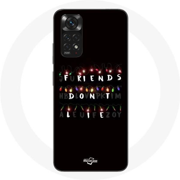 Funda Para Xiaomi Redmi Note 11S Stranger Things PóSter Friends Don't Lie Feliz Navidad-image