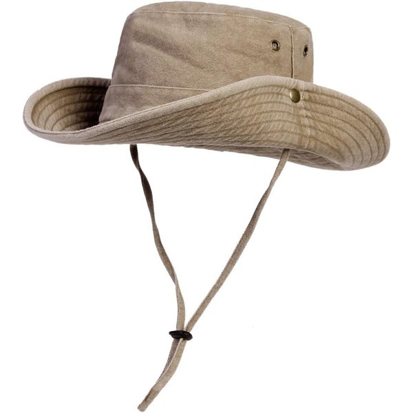 Nowy BawełNiany Kapelusz Typu Bucket Hat Na Cztery Pory Roku, Kapelusz Rybacki, Czapka PrzeciwsłOneczna Do PodróżY Na śWieżYm Powietrzu Dla MężCzyzn I Kobiet (Beige,56-60Cm Wear) Gray-image