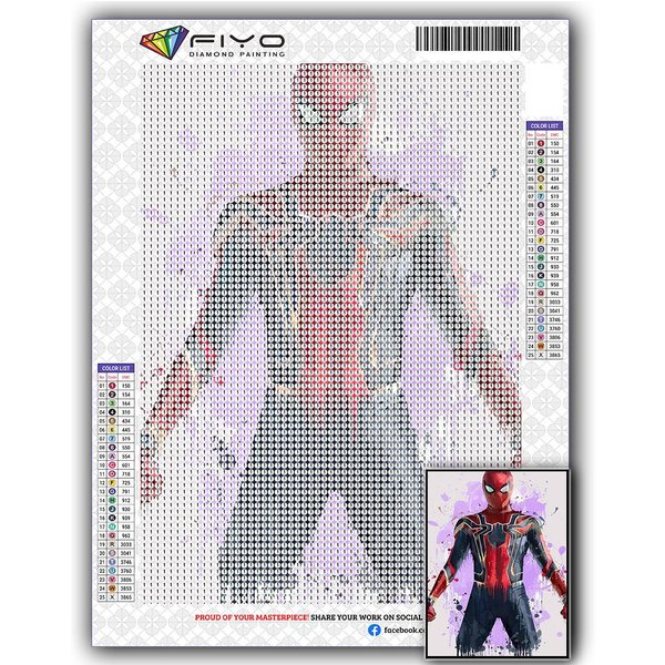 Diament Haft Spiderman 5D Diy Diament Malarstwo Cross Stitch Rhinestone Full Square 20X30CM-image
