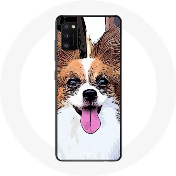 Funda Para Samsung Galaxy S20 Spaniel Continental Enano Mariposa Cachorro Blanco Y MarróN-image