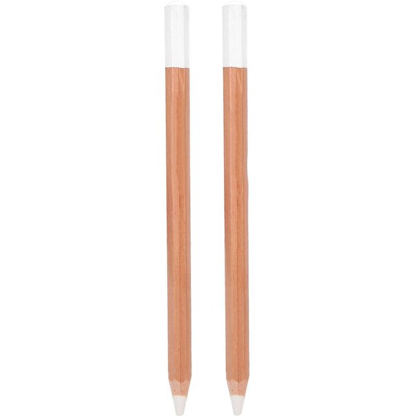 2 LáPices De CarbóN Blanco Madera Profesional Dibujo LáPiz PapeleríA Suministros De Pintura ArtíStica-image