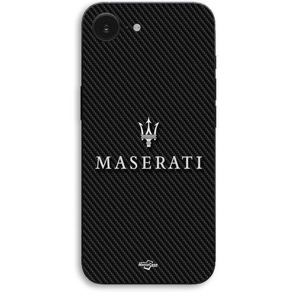 Etui Na Iphone 17E Maserati BiałE TłO Karbonowe Maniacase Czarny-image