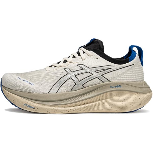 Asics Gel-Nimbus 27 CóModas VersáTiles Duraderas Transpirables Zapatillas De Running Casual De CañA Baja Hombre Zapatilla Blanco Plata Gris 1011C096-100 42.5 White-image