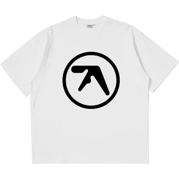 MęSki T-Shirt Koszulka Aphex Twin 100% BawełNa Nadruk Oversize Y2K Streetwear T-Shirty KróTki RęKaw Bluzki Moda KoreańSka Odzież Estetyczna S-image