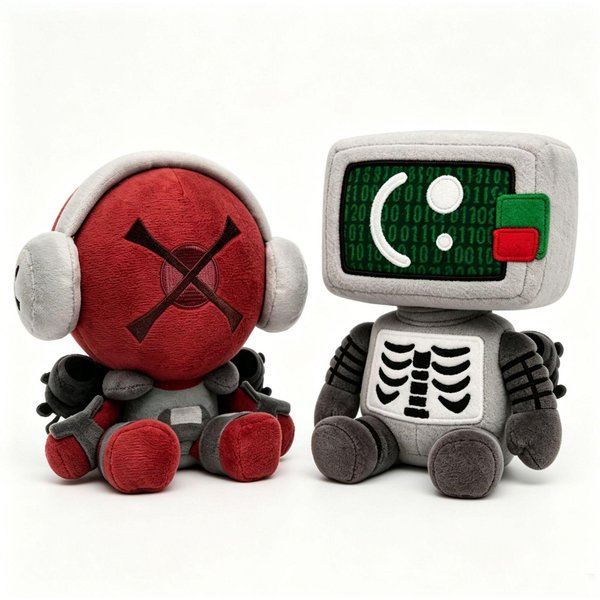 Nuevo Stock Dado De La Muerte Peluche Suave Relleno MuñEco De Personaje Lindo Juguete De Peluche Decorativo ExhibicióN Coleccionable Regalo De CumpleañOs-image
