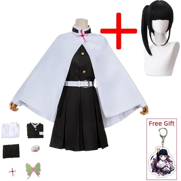 Kostium Cosplay Tsuyuri Kanao Dla DorosłYch Anime Mundurek Damski Kimono Haori Peruka Ubrania Na Halloween 130-image