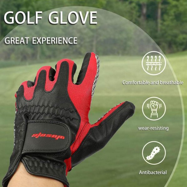 Guante De Golf De Cuero PU Premium Antideslizante Transpirable Palma Suave Guante Deportivo Para Hombres Actividades De Golf ML-image