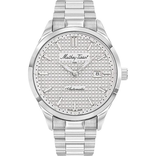 Reloj Para Hombre Mathey-Tissot Urban Acero Inoxidable Esfera Plateada AutomáTico H411ATAS-image
