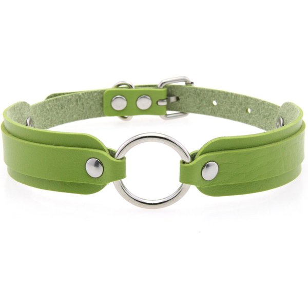 Czarny Czerwony Naszyjnik Choker KółKo Kolczyk Punk Rock Sztuczna SkóRa Gotycki KołNierz Kobiety Choker Dziewczyny Harajuku Kostium Gotycka BiżUteria Beige-image