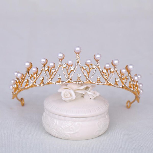 Nueva Corona De Novia Brillante Moda Tocado De Alta Calidad Tocado Corona De Boda Para Mujer Tocado Corona De CumpleañOs De Princesa Gray-image