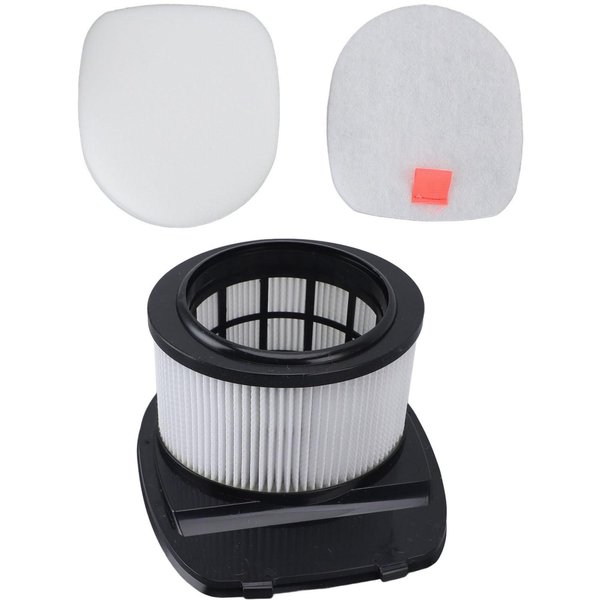 Filtro De Aspiradora InaláMbrica Con 2 Espumas Filtro De Aire Particulado De Alta Eficiencia Repuesto Para Black-image