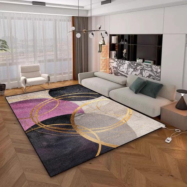 Nowoczesny Geometryczny Dywan DużE Dywany Do Salonu Sypialni MięKki AntypośLizgowy ZłOty Dywanik Pod Sofę 200X300Cm WystróJ Domu 60*90Cm-image