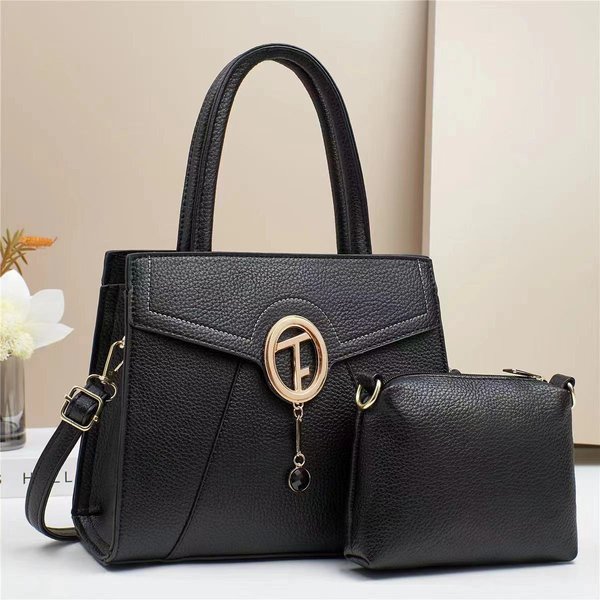 Bolsos De Moda Para Madre E Hijo Gran Capacidad Bolsos De Mano Simples Para Mujer Bolsos De Hombro ÚNico Alta Apariencia Bolsos Cruzados Horizontales Tendencia . Gray-image
