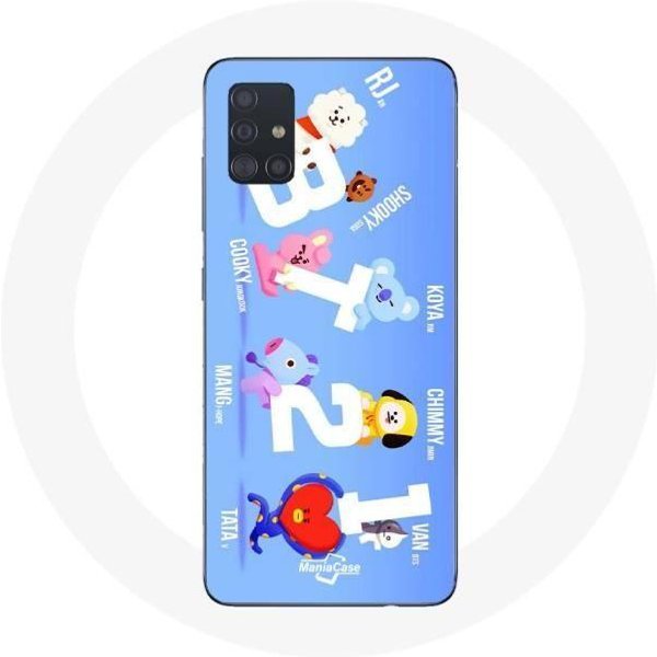 Funda Para Samsung Galaxy A51 5G BTS Bangtan Sonyeondan BT21 Van Tata Chimmy Cooky Rj Koya Shooky Y Mang-image
