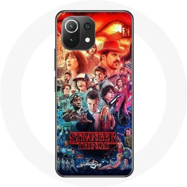 Funda Para Xiaomi Mi 11 Lite Stranger Things Teaser Temporada 4 PóSter Personajes Arte-image