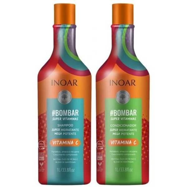 Inoar Duo Bombar Szampon 1000 + OdżYwka 1000-image