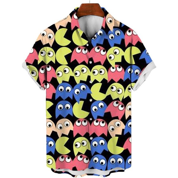 Camisa Casual Para Hombre Camisa Hawaiana Hombre Verano Estampado 3D Camisa Casual De Manga Corta Para Hombre Ropa Camisas Transpirables 3XL-image