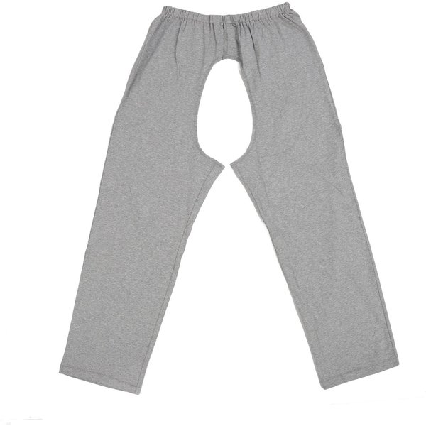 Pantalones Para El Cuidado De La Incontinencia Urinaria Abertura Delantera Trasera En La Entrepierna Pantalones De EnfermeríA Para Ancianos Para Pacientes Gris-image
