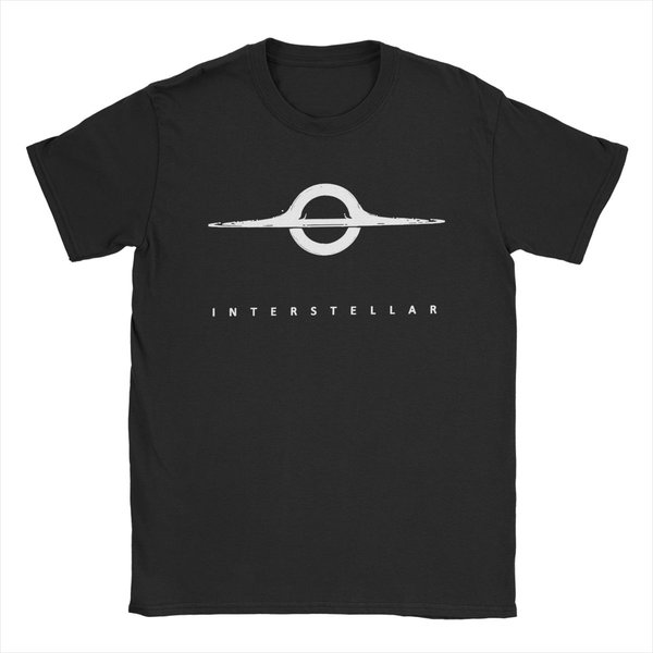 Camiseta Interstellar Hombre 100% AlgodóN Camiseta Genial Cuello Redondo Camiseta Manga Corta Ropa Verano XL White-image