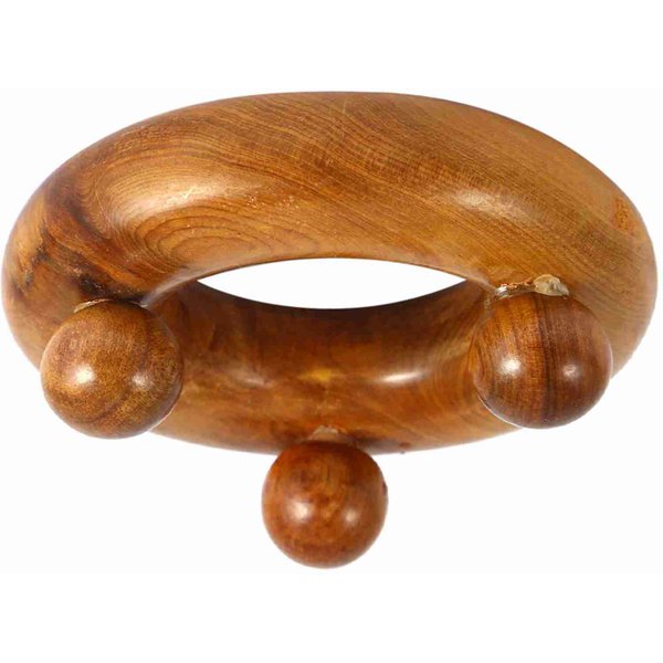 Masajeador De ReflexologíA Tailandesa De Madera Fragante Terapia De Acupuntura Hexagonal Herramienta De Masaje De Manos (# 1)-image