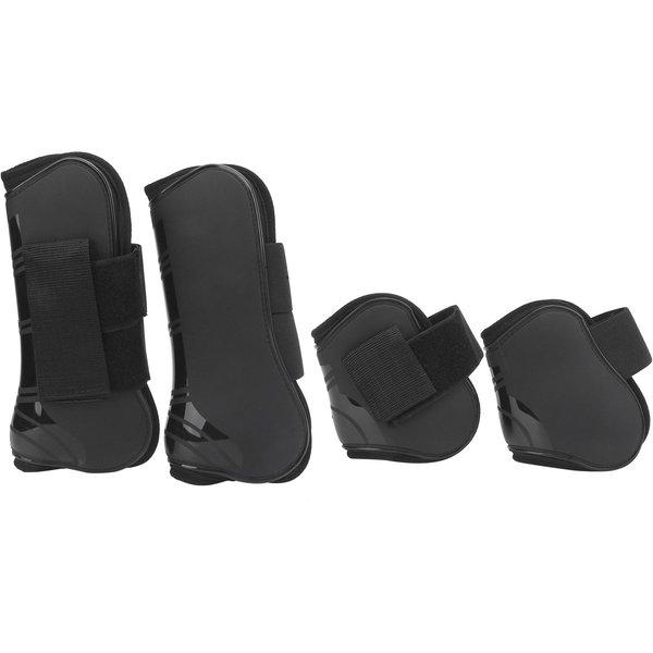 4 Piezas Botas TendóN Caballo Ajustables Delanteras Y Traseras Botas Para Piernas De Caballo Para Entrenamiento Y Negro-image