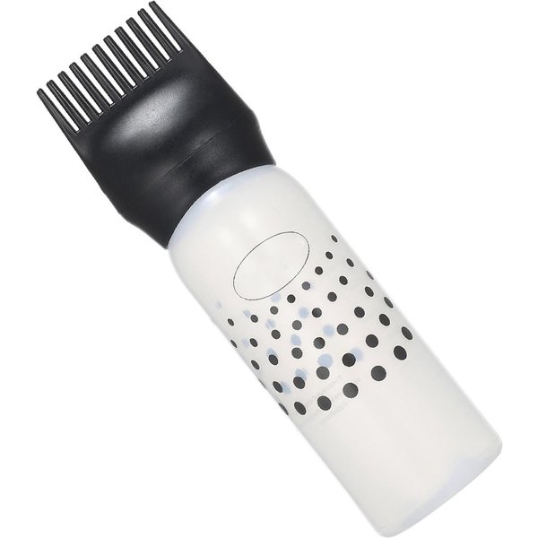 1 Botella Aplicadora De Tinte Para El Cabello Con Peine Para RaíCes. Dispensador Con Peine. Herramientas De PeluqueríA. Negro-image