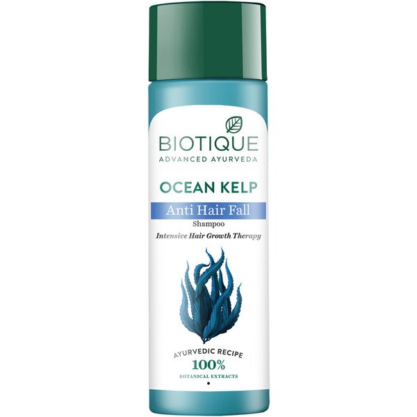 Biotique Bio Kelp Szampon Proteinowy Do Kuracji Wzrostu WłOsóW – 120Ml Dla MężCzyzn I Kobiet, Przeciw Wypadaniu WłOsóW, Naturalny PołYsk Blue-image