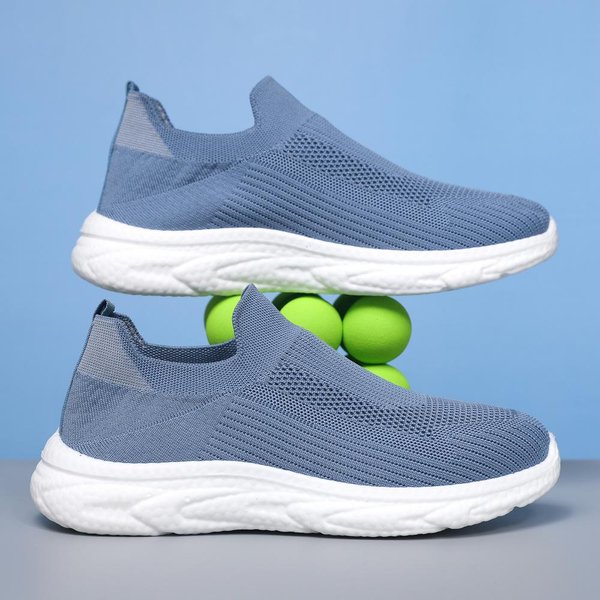 Zapatillas Verano Nuevos Zapatos Moda Hombre Zapatos Casuales Suela Suave Tendencia Running Zapatos Hombre 44 White-image