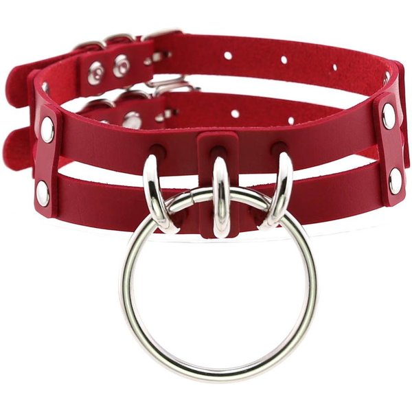 Punkowy Naszyjnik Choker Goth Naszyjnik DużE Przezroczyste Paski Choker Kobiety Dziewczyny Modny Rockowy Seksowny Harajuku Emo Gotycka BiżUteria Brown-image