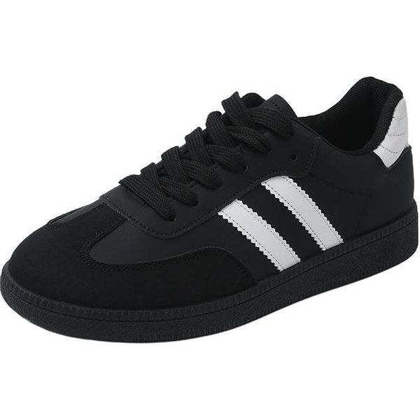 Zapatillas De Mujer 2025 Nuevo Verano Retro VersáTil Zapatos De Entrenamiento Alemanes Suela Plana Transpirables CóModas Moda Zapatos Casuales 39 Negro-image