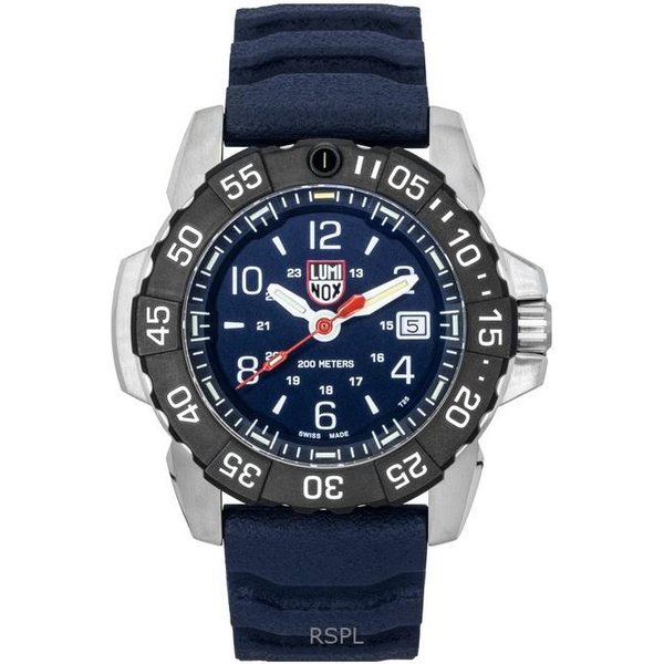 Luminox Navy Seal Correa De Caucho Esfera Azul Cuarzo Diver's XS.3253.CB 200M Reloj Para Hombre-image