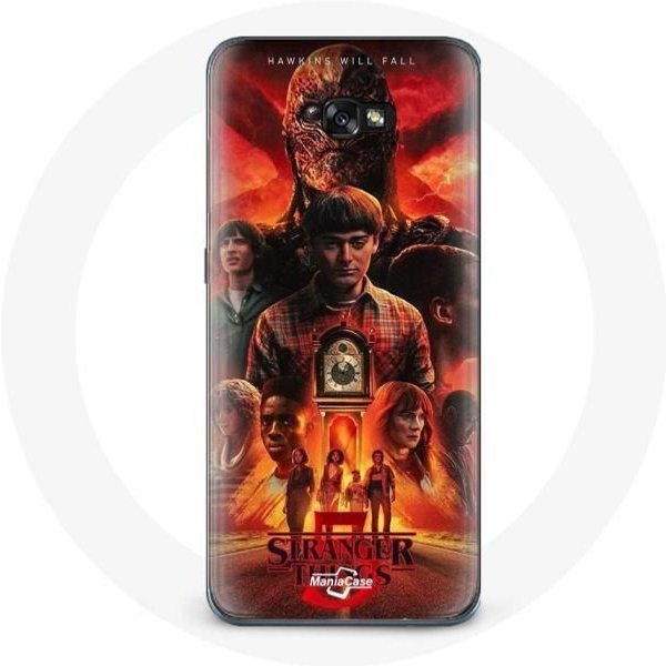 Funda - Maniacase - Samsung Galaxy A5 2016 - Flexible - Negro - Stranger Things Temporada 5-image