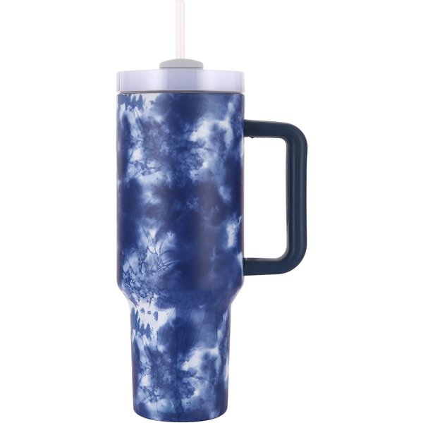Taza Para Coche Con Pajita Taza Ice Tyrant Taza Termo Para Coche Asa Proceso De Transferencia De Pintura Acero Inoxidable 40Oz-image