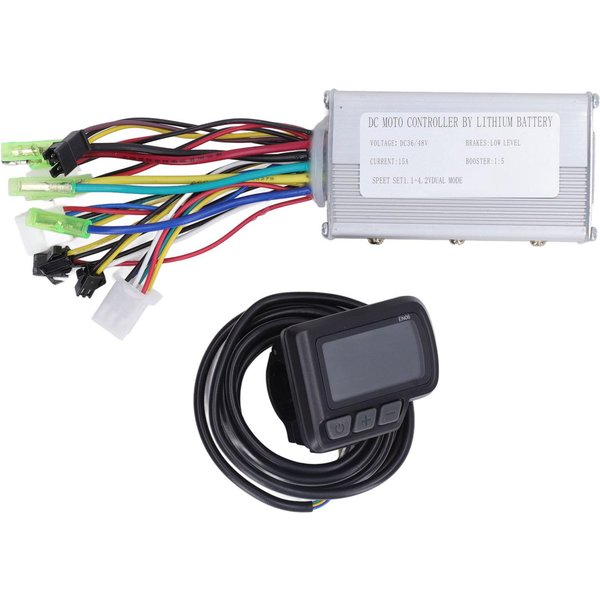 Kit Controlador De Motor Brushless 15A 36V 48V Con Pantalla LCD EN06 Interfaz USB Bicicleta EléCtrica-image