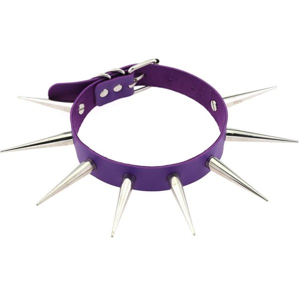 Collar Gargantilla Punk Grande Largo Con Pinchos Mujeres Hombres Remaches Tachonado Gargantilla Collar Grueso JoyeríA GóTica Metal GóTico Emo Accesorios-image