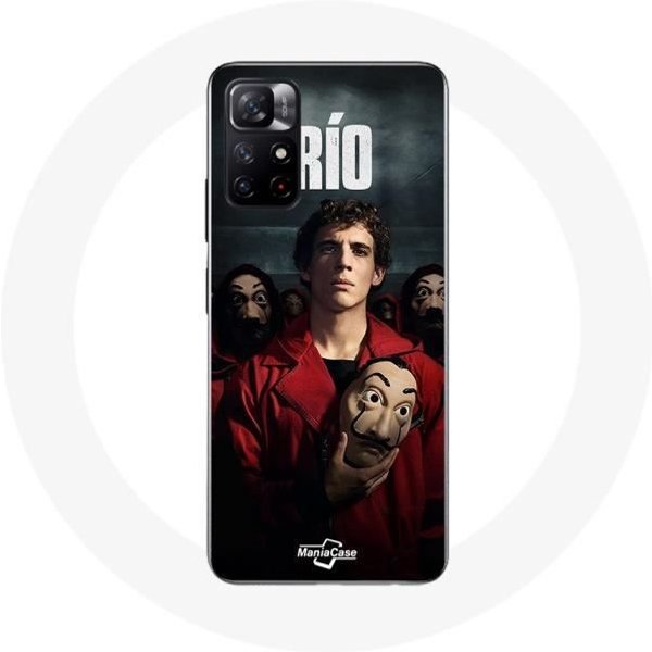 Funda - Maniacase - Xiaomi Redmi Note 11S 5G - La Casa De Papel RíO MáScara - Flexible - Mixto-image