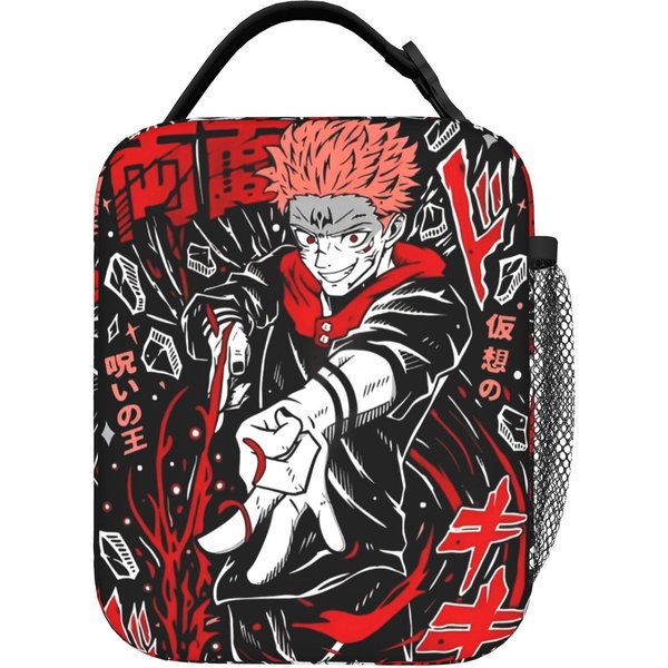 Gojo Satoru Anime Bolsa De Almuerzo Aislante Bolsa Refrigeradora Reutilizable, Contenedor De Comida Jujutsu Kaisen Anime Bolsa Tote De Gran Capacidad Para Almuerzo One Size-image