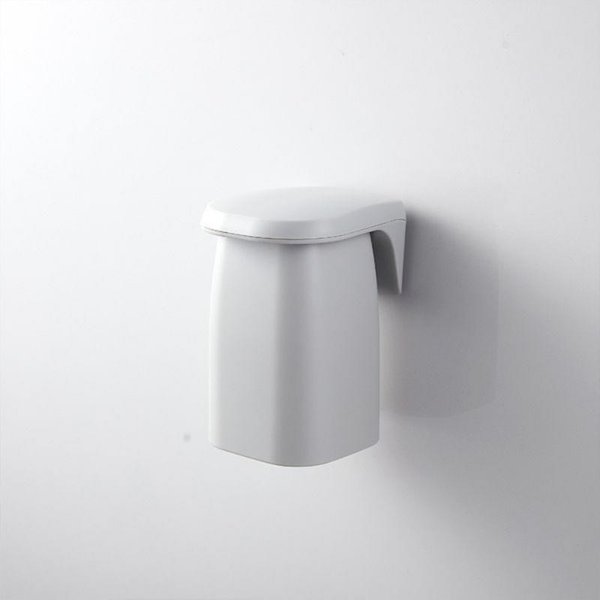 1Pieza Soporte MagnéTico Para Vaso De Cepillo De Dientes Montado En La Pared Sin Taladro Estante Para Vaso De Cepillo De Dientes Boca De Drenaje Vaso Para Enjuague Bucal Suministros De BañO Gris-image