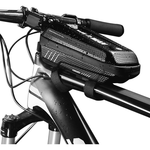 Bolsa Para Cuadro De Bicicleta, Bolsa Para Tubo Superior De Bicicleta A Prueba De Lluvia, Bolsa Para Bicicleta, Paquete De Cuadro Para Ciclismo Negro-image