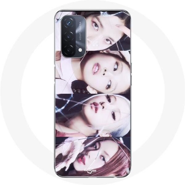 Funda - Maniacase - Oppo A93 5G - Negra - Flexible - Grupo Blackpink Negro-image