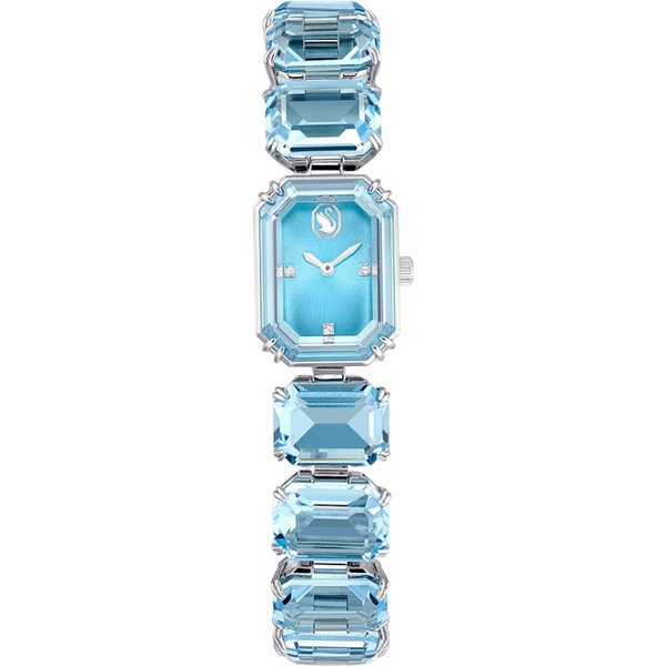 Zegarek Swarovski Mechanizm Kwarcowy Metalowa Bransoleta 23*17Mm Niebieska Tarcza Wodoodporność 50M Damskie Zegarki 5630840 Blue Dial-image