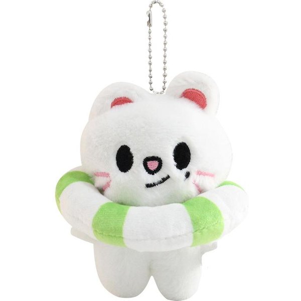 10Cm Skzoo KołO Do PłYwania Pluszowa Zabawka Kawaii Skzoo Zagubiony Wilk Pluszowy KreskóWka Wypchane ZwierząTko Lalka Kawaii Towarzysz Zabawki Prezent Dla Dzieci 10Cm White-image