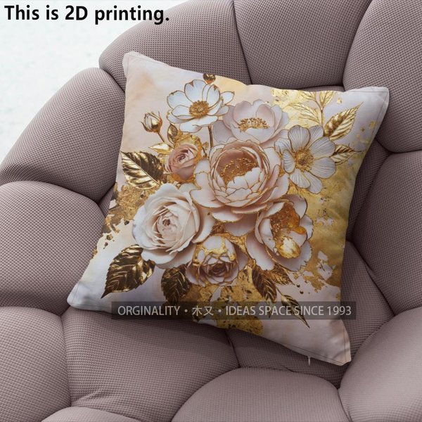 Vintage Kwiatowy Botaniczny Pokrowiec Na Poduszkę Dekoracyjną WzóR Poszewki Na Poduszkę Odpowiedni Do Sofy Sypialni Samochodu 60X60Cm-image