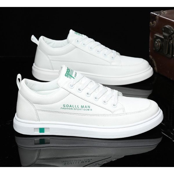 Zapatos Blancos De Primavera Para Hombre VersáTiles Zapatos De Tablero Zapatos De Hombre Zapatos Casuales De Moda Estilo Coreano Zapatos ÚNicos De Moda 44-image