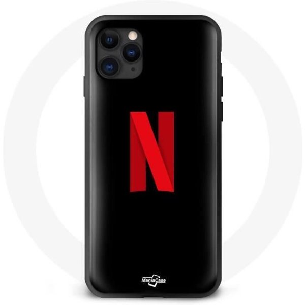 Funda Iphone 13 Pro - Maniacase - Netflix - Flexible - Negra - ProteccióN Contra Golpes-image