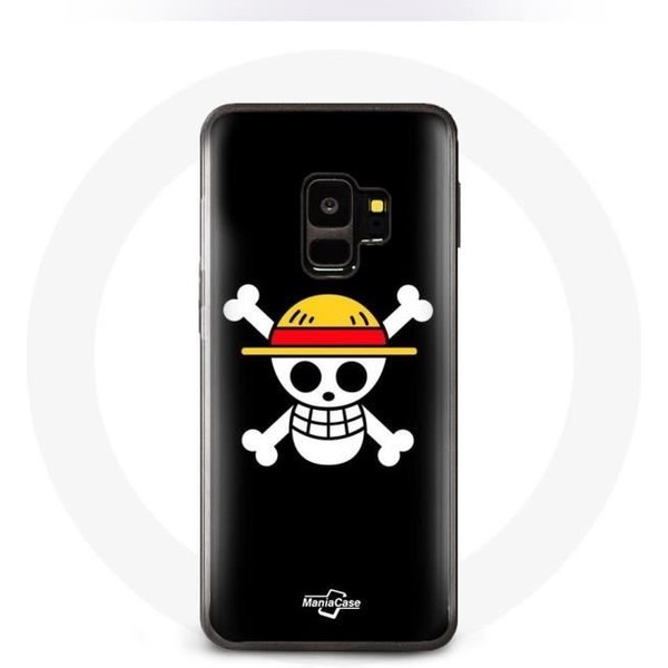 Funda - Maniacase - Samsung Galaxy S9 Plus - Flexible - Negro - One Piece Manga Calavera Negro-image