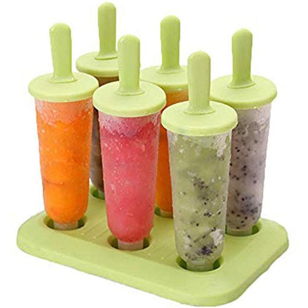 Molde Para Helado DIY Moldes Para Paletas De Hielo Con Palito Molde Para Hacer Cubitos De Hielo De PláStico Reutilizables Para NiñOs Molde Para Paletas Herramientas De Cocina Para Hacer Helados-image