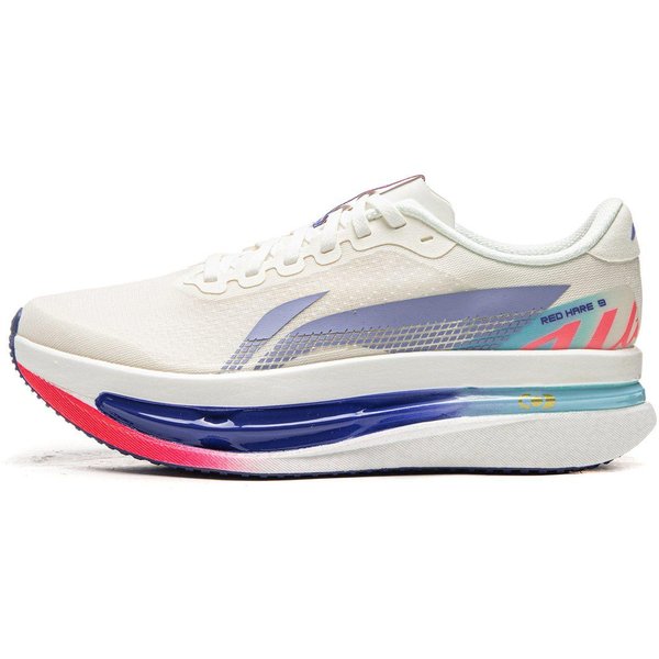 Li Ning Red Hare 9 Ultra Amortyzacja AntypośLizgowe OddychająCe Lekkie SprężYstość Niskie Klasyczne Buty Do Biegania Damskie ARPW008-18 37 BiałY-image