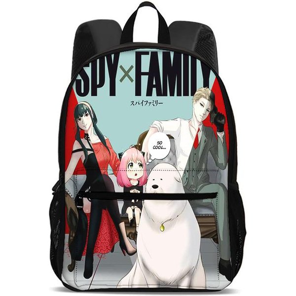 Spy×Family Mochila VersáTil Dibujos Animados Gran Capacidad Exterior Viaje MontañIsmo NiñO Y NiñA Escuela CumpleañOs Mejor Regalo White-image